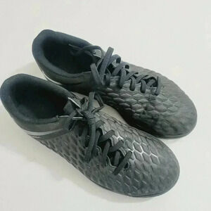 Nike Hypervenom Women's Size 6 1/2 Running Sneaker Shoes Lace Up Solid Black